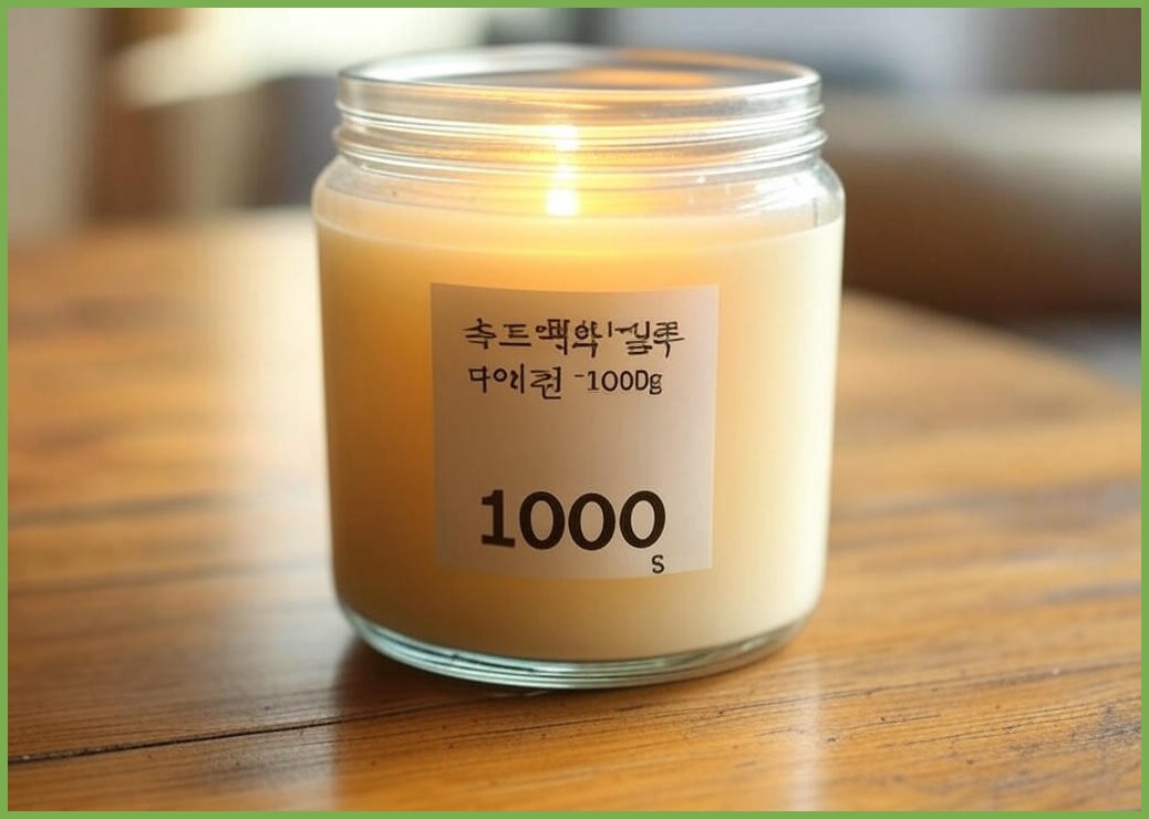 캔들백화점 특대왕 소이캔들 1000g / 대용량 향초 냄새제거, 모링가, 1개, 1kg - 이미지 1