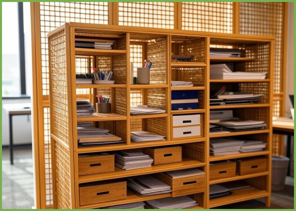 에이비엠코리아 라탄 칸막이 정리함 - 이미지 1