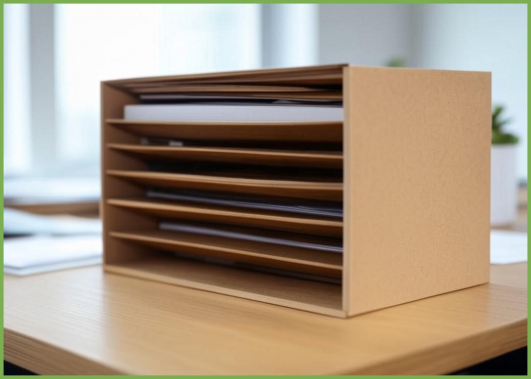 크라프트 서류정리 꽂이 - 이미지 1