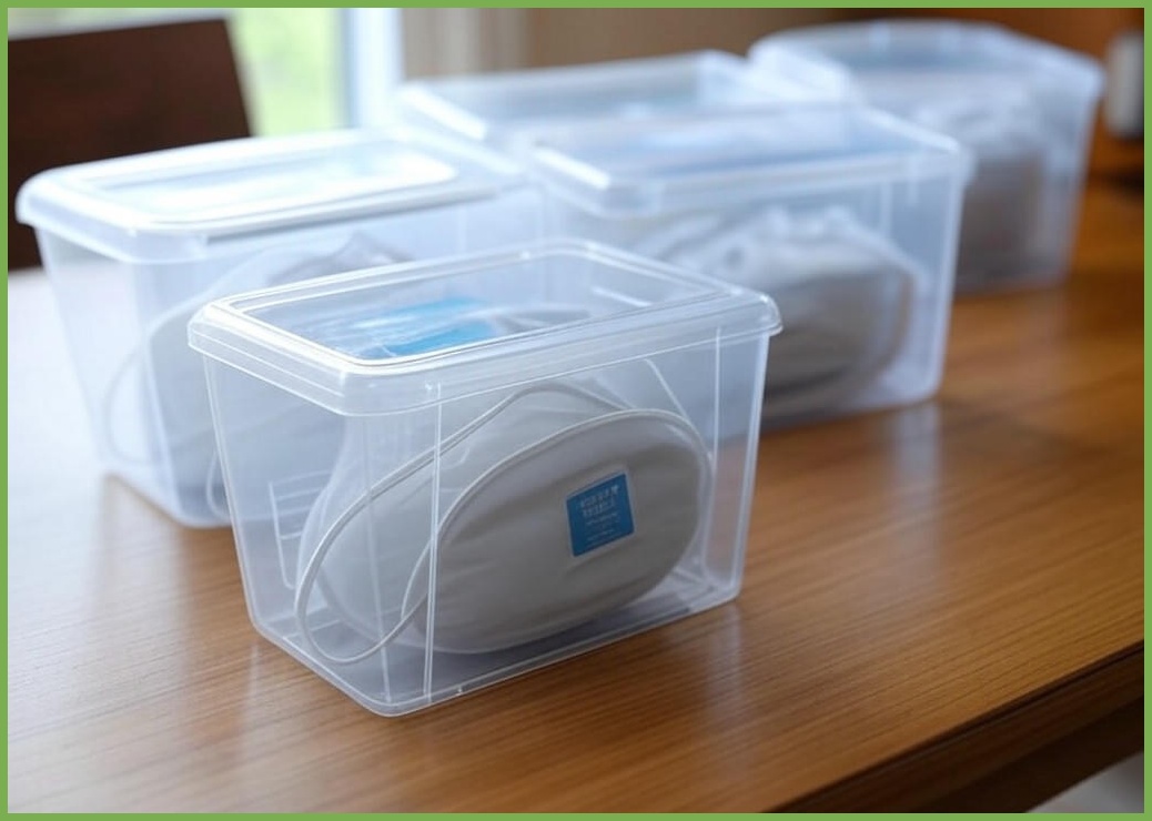 화재 대피 구조 숨 손수건 방연 마스크 안전 피난 대비 아크릴 보관함 10개입 숨수건 미포함, 10개 - 이미지 1